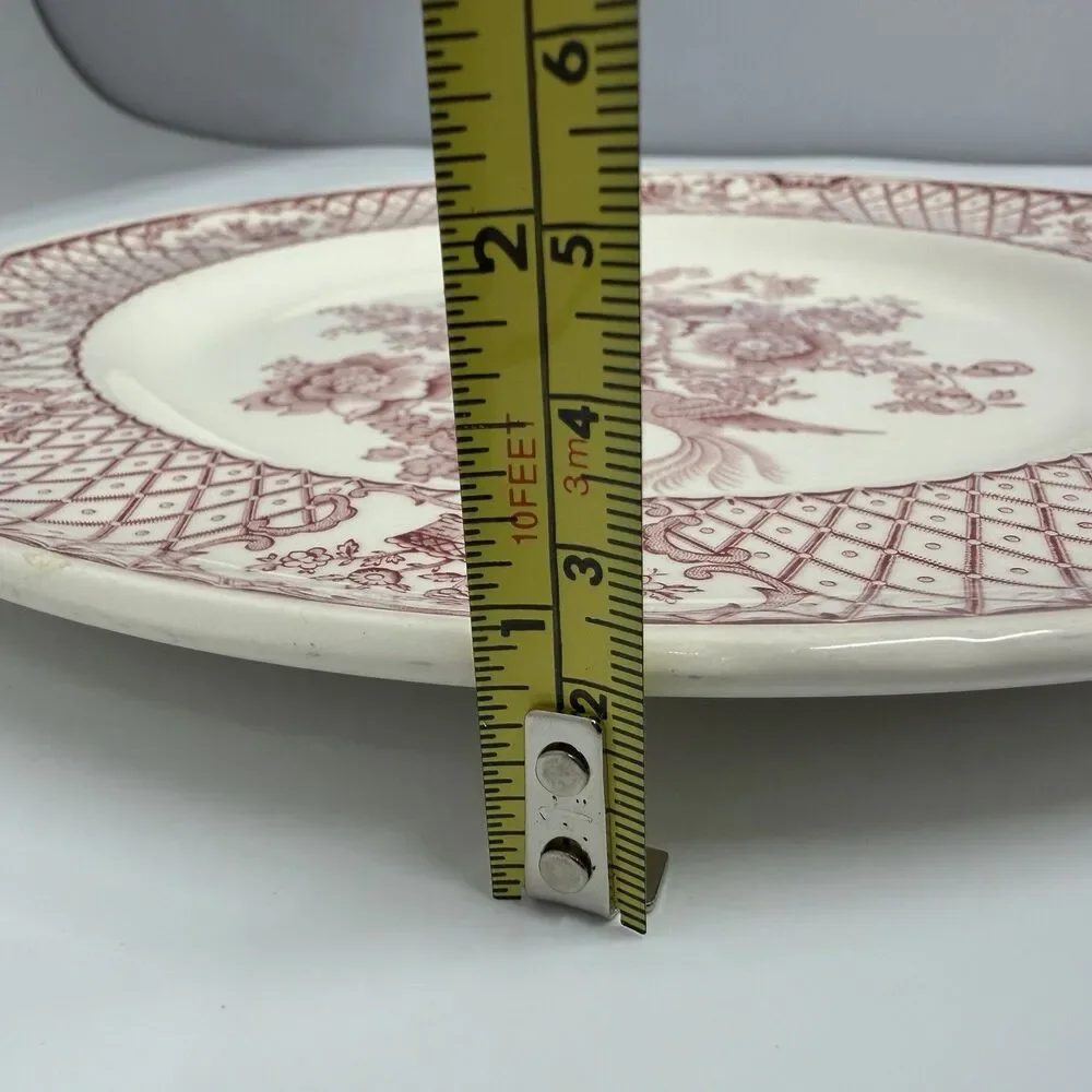 Mason’s Stratford Vtg Ironstone 10.5” Dinner Plate Red Transferware England